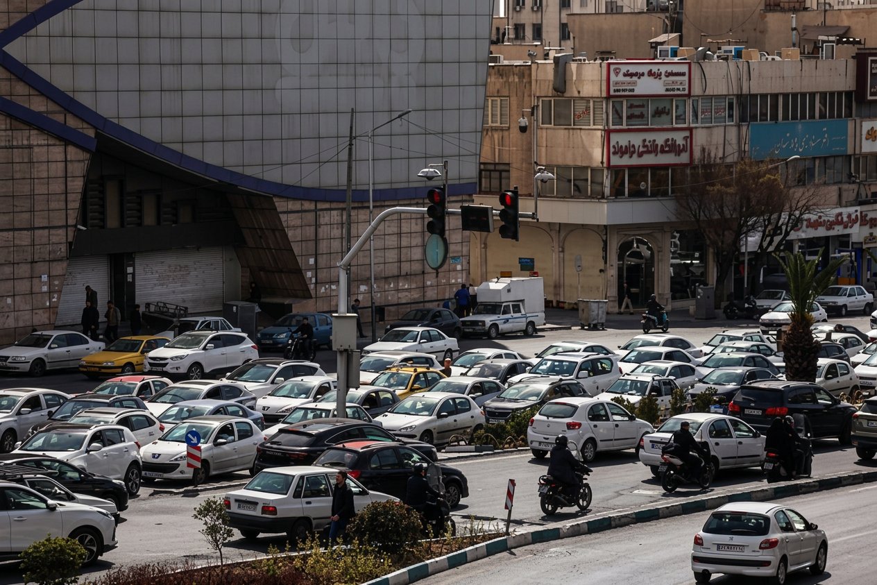 ترافیک خیابان‌های مرکزی تهران